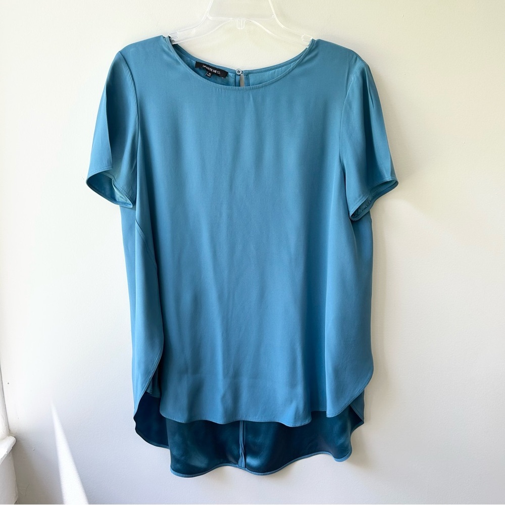 Lafayette 148 New York Blue Blouse